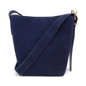 Margot Kaye Mini Bucket Suede Midnight Blue Crossbody Bag NWT $138 Purse